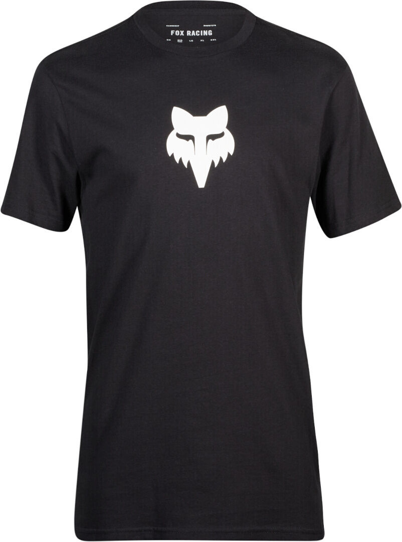 Fox Head Premium Camiseta - Negro Blanco (S)