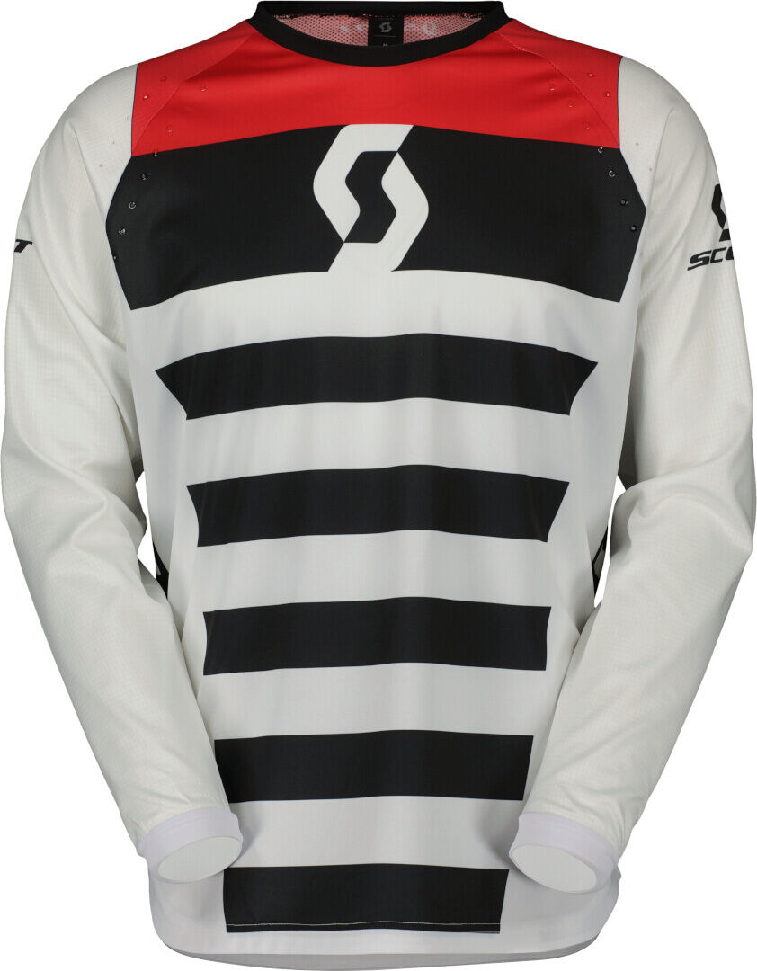 Scott Evo Race Maillot de motocross - Blanco Rojo (XL)