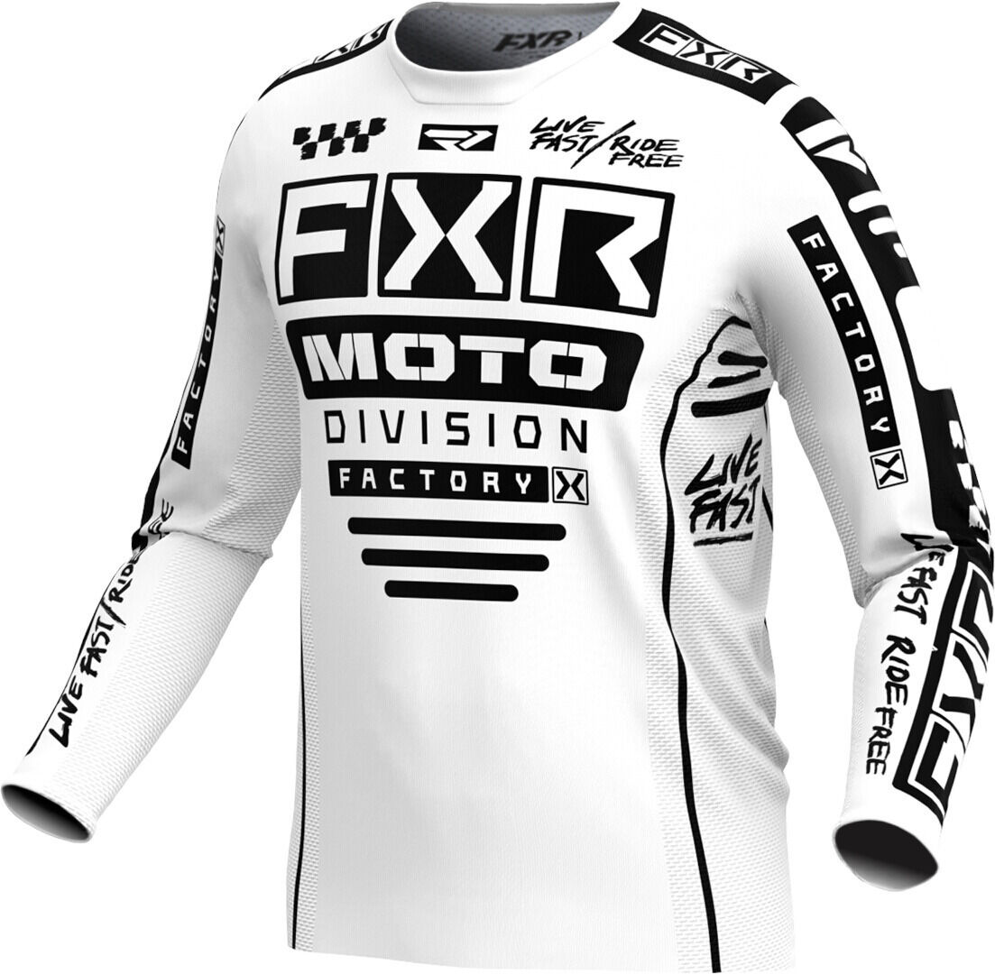 FXR Podium Gladiator 2024 Maillot de motocross - Negro Blanco (L)