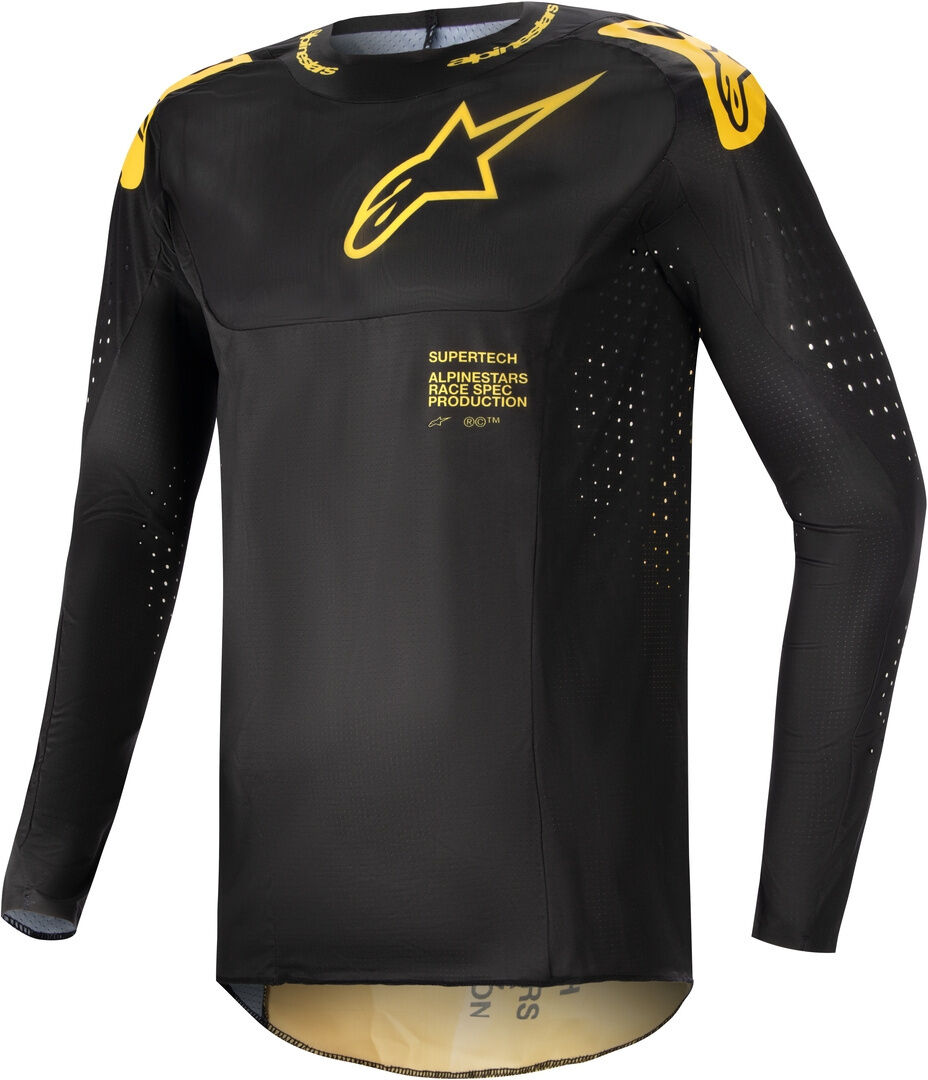 Alpinestars Supertech Ward Star Maillot de motocross - Negro Amarillo (XL)