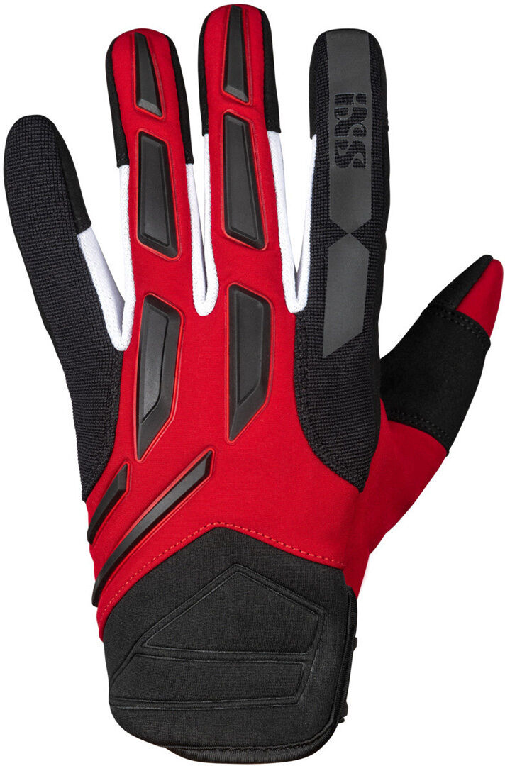 IXS Pandora-Air 2.0 Guantes de motocross - Negro Blanco Rojo (2XL)