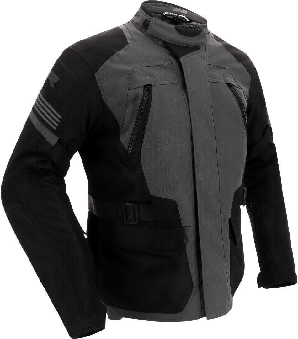 Richa Phantom 3 chaqueta textil impermeable para motocicleta - Negro Gris (M)