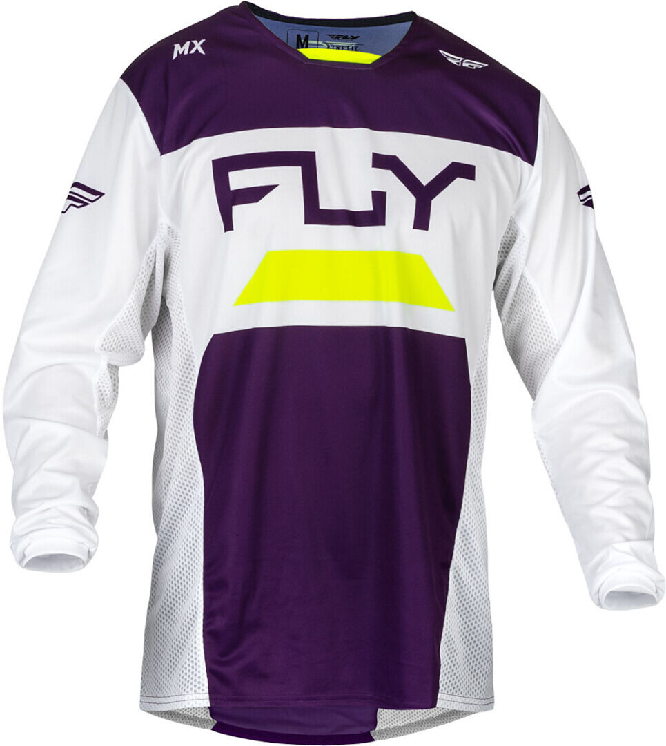 FLY Racing Kinetic Reload 2024 Maillot de motocross - Blanco Lila