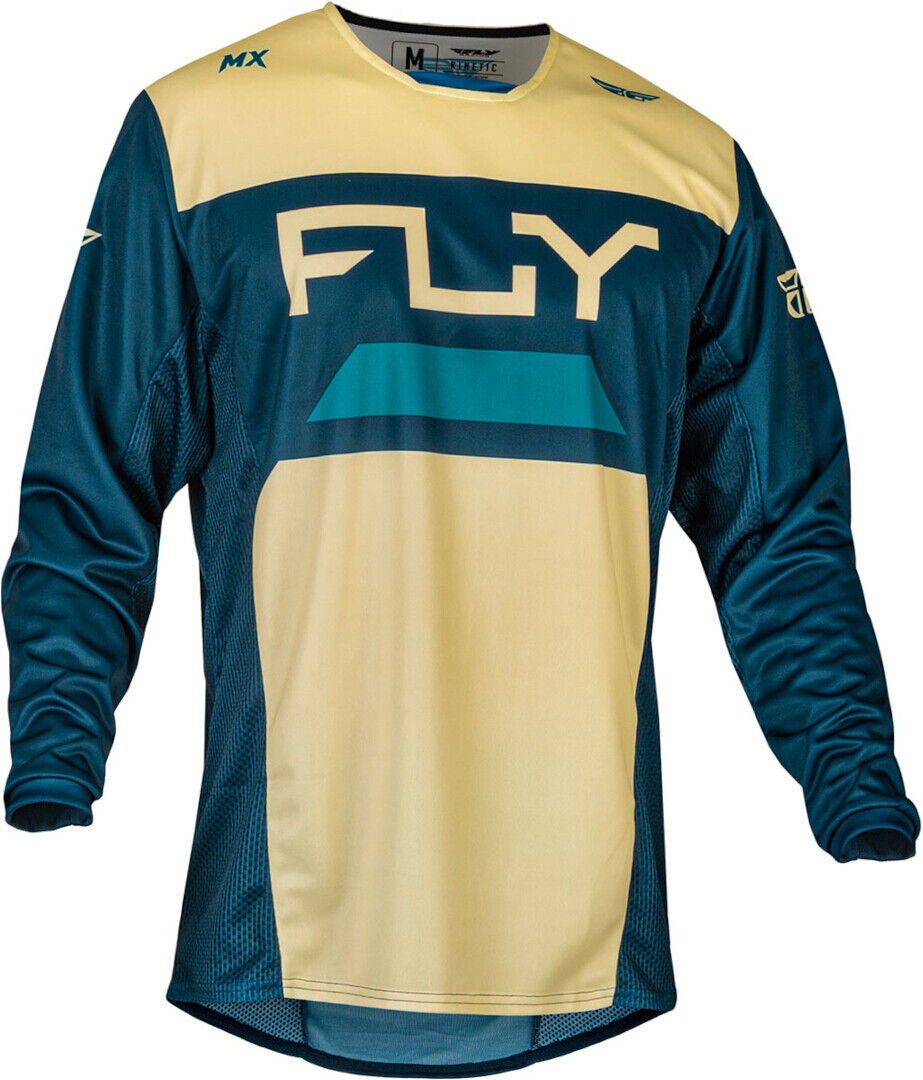 FLY Racing Kinetic Reload 2024 Maillot de motocross - Azul Beige