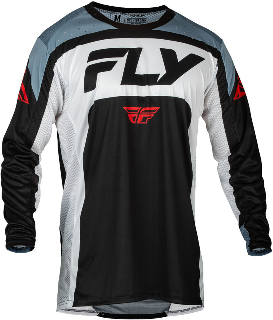FLY Racing Lite 2024 Maillot de motocross - Negro Gris Blanco (XL)