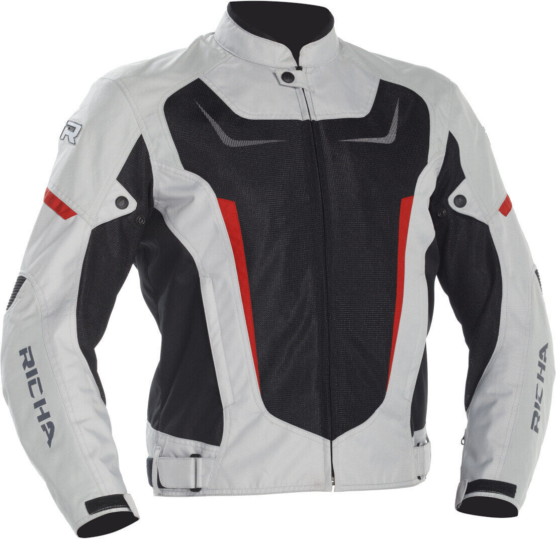 Richa Airstrike 2 Chaqueta textil de moto - Negro Gris (S)