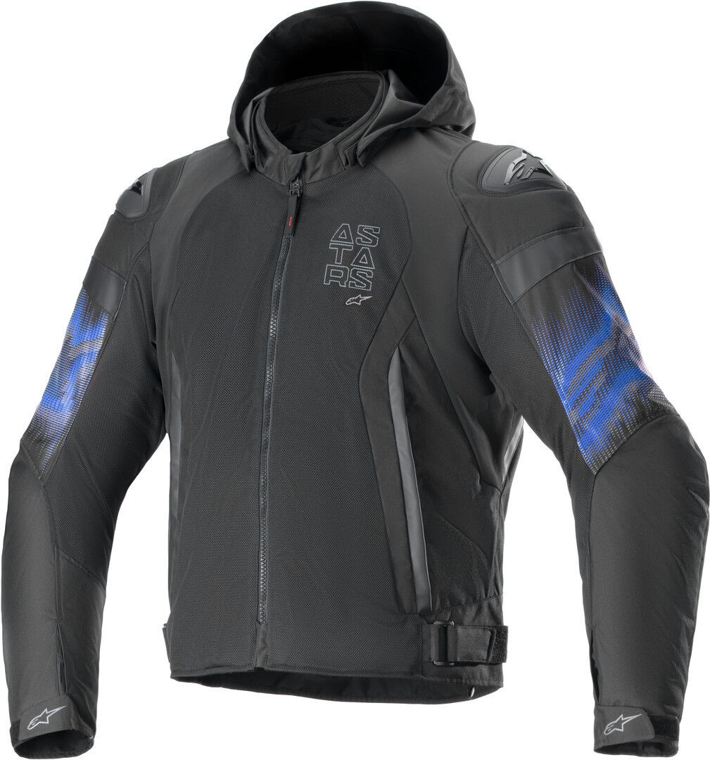 Alpinestars Zaca Air Venom chaqueta textil impermeable para motocicletas - Negro Azul (2XL)