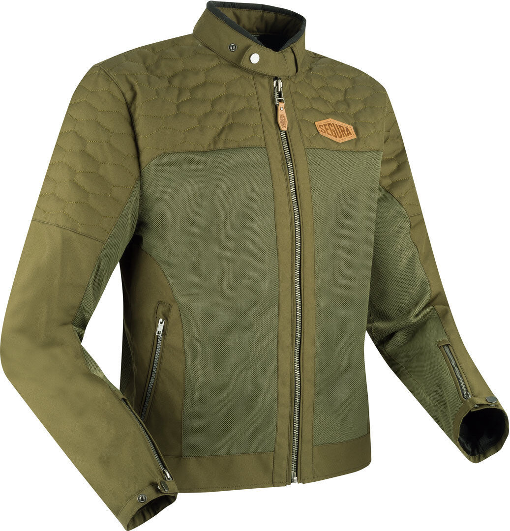 Segura Richter Chaqueta textil de moto - Verde Marrón (3XL)