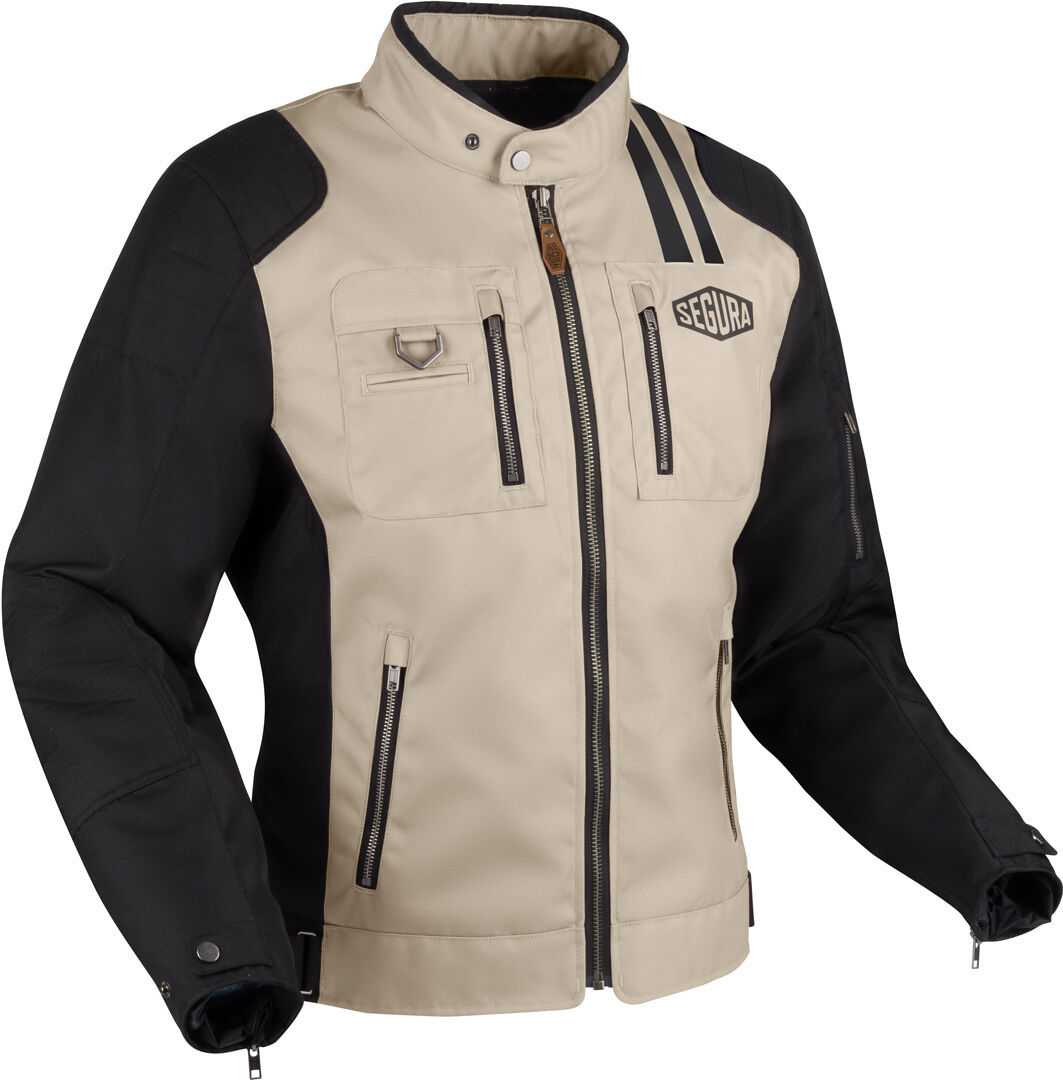 Segura Scorpio chaqueta textil impermeable para motocicletas - Negro Beige