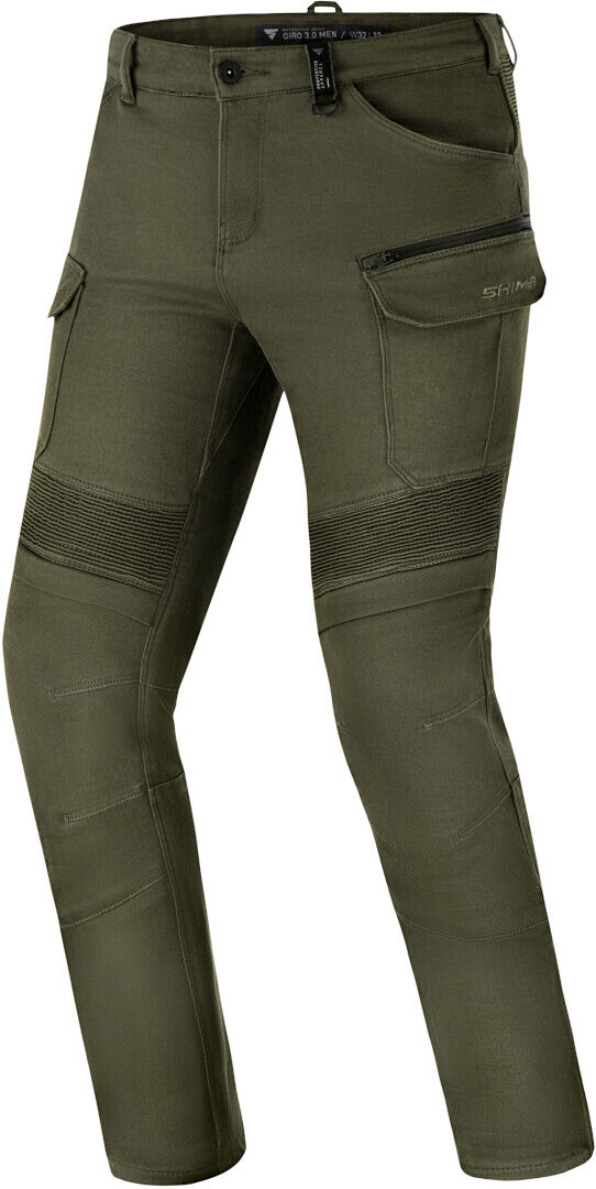 SHIMA Giro 3.0 Pantalones textiles de moto - Verde (32 36)