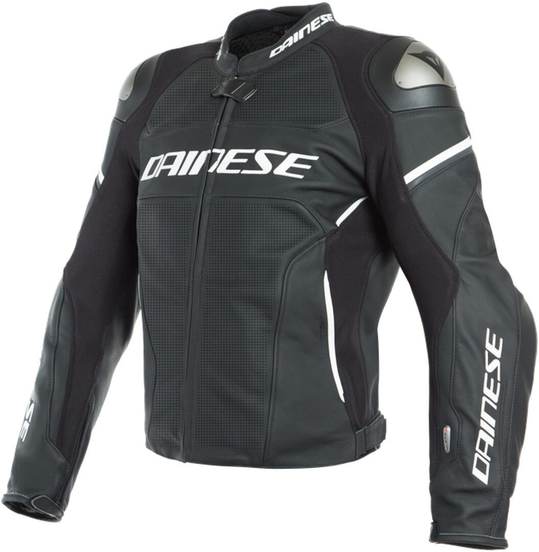 Dainese Racing 3 D-Air® Airbag Chaqueta de cuero moto perforada Dainese Racing 3 D-Air® Airbag Chaqueta de cuero moto perforada