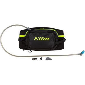 Klim XS Aqua Pak Bolsa de cintura + 2L de hidratación de la vejiga - Negro (un tamaño)