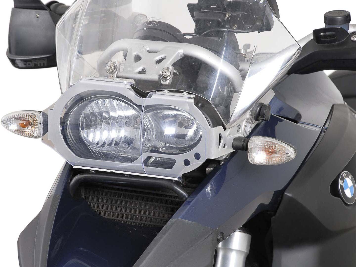 SW-Motech Protector de luces delanteras - Soporte con panel de PVC. BMW R 1200 GS (04-07). -