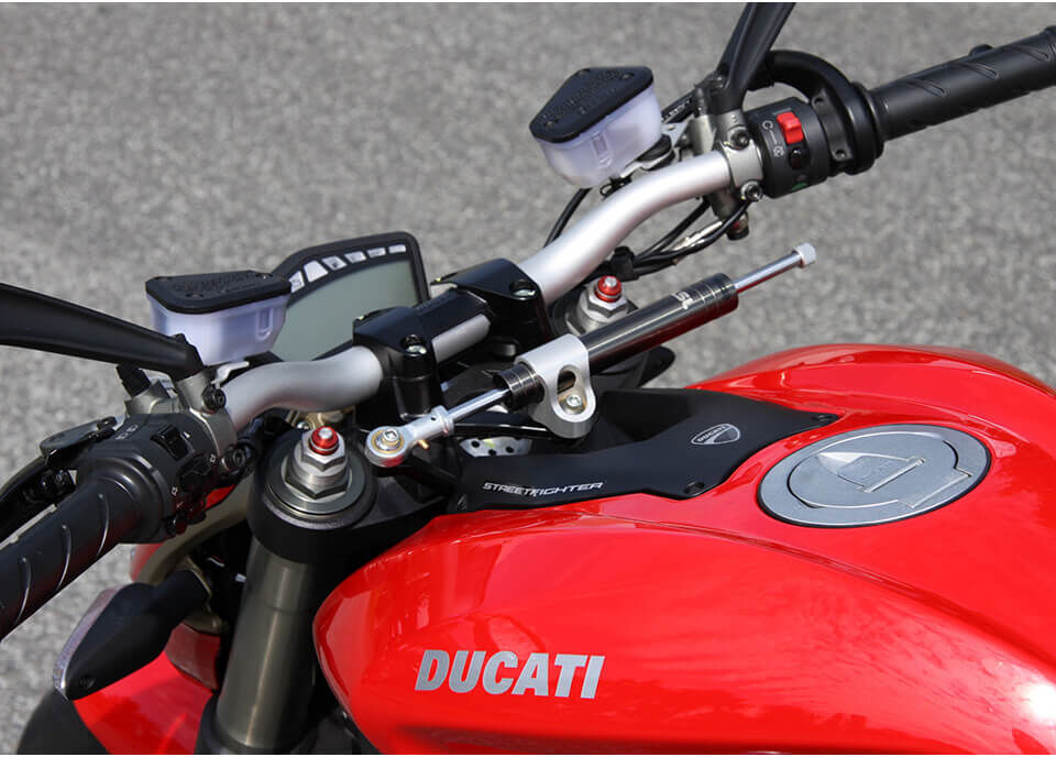 LSL Kit de amortiguador de dirección  DUCATI Streetfighter, titanio - Plata