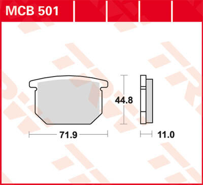 TRW Lucas Forro de freno MCB501 -