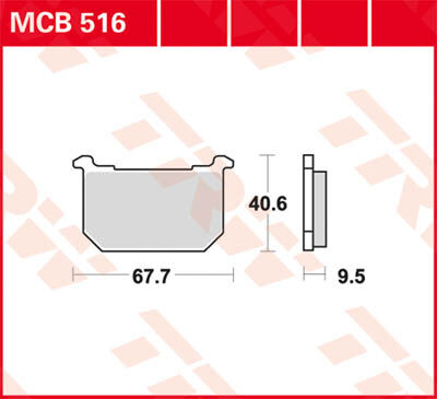 TRW Lucas Forro de freno MCB516 -