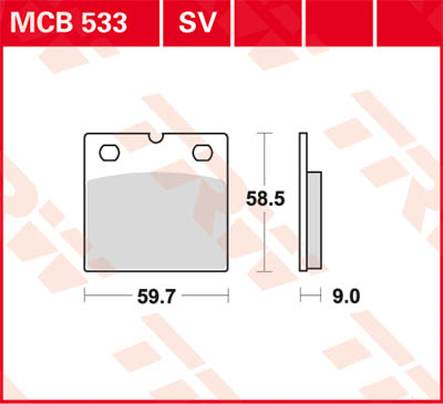 TRW Lucas Forro de freno MCB533 -