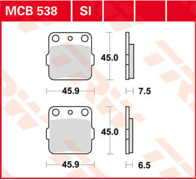 TRW Lucas Forro de freno MCB538 -