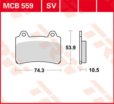 TRW Lucas Almohadilla de freno MCB559 -