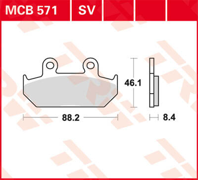 TRW Lucas Forro de freno MCB571 -