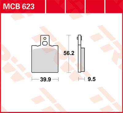 TRW Lucas Forro de freno MCB623 -