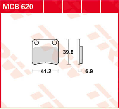 TRW Lucas Forro de freno MCB620 -