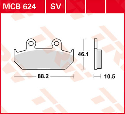 TRW Lucas Forro de freno MCB624 -