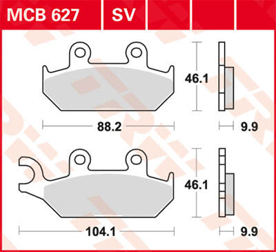 TRW Lucas Forro de freno MCB627 -