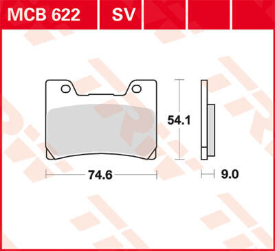 TRW Lucas Forro de freno MCB622 -