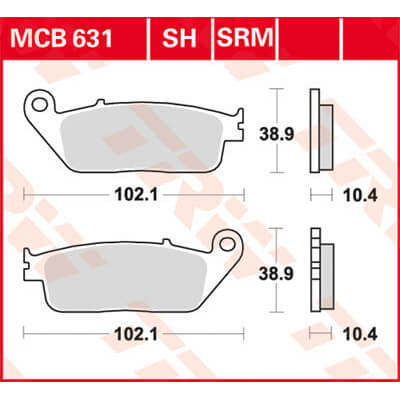 TRW Lucas Forro de freno MCB631 -