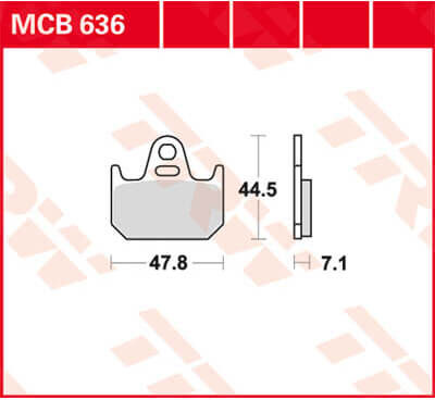 TRW Lucas Forro de freno MCB636 -