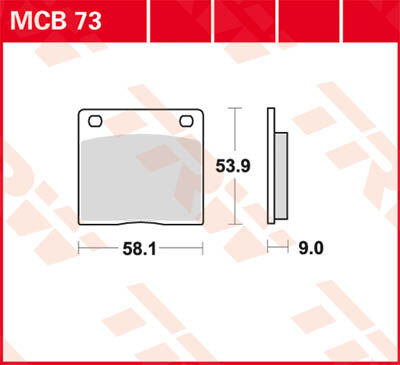 TRW Lucas Forro de freno MCB73 -