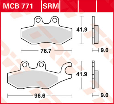 TRW Lucas Almohadilla de freno MCB771 -