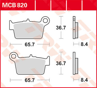 TRW Lucas Forro de freno MCB820 -