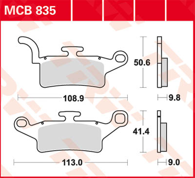 TRW Lucas Forro de freno MCB835 -