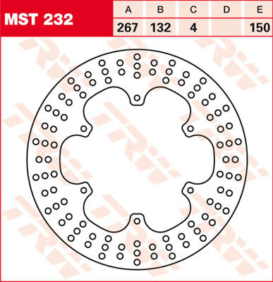 TRW Lucas Disco de freno MST232, rígido -