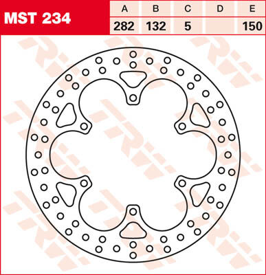 TRW Lucas Disco de freno MST234, rígido -