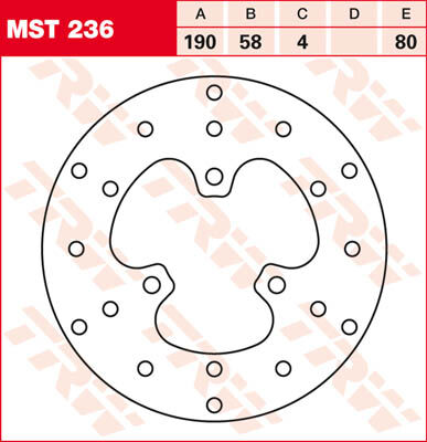 TRW Lucas Disco de freno MST236, rígido -