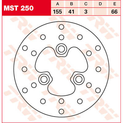 TRW Lucas Disco de freno MST250, rígido -