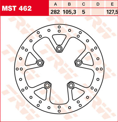 TRW Lucas Disco de freno MST462, rígido -