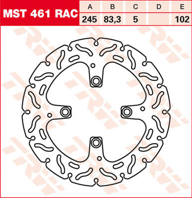 TRW Lucas Disco de freno MST461RAC, rígido -