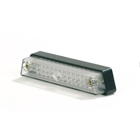 SHIN YO Lámpara antiniebla trasera  LED con cable de conexión largo, vidrio transparente - Negro