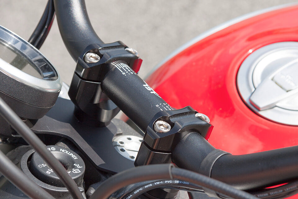 LSL Kit de abrazadera   Ducati Scrambler 15, abrazaderas de plata - Plata