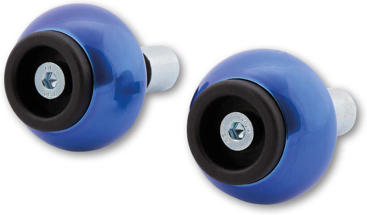 LSL CRASH BALLS CLASSIC Bar End Weights, Ø 14 mm, aluminio - Azul