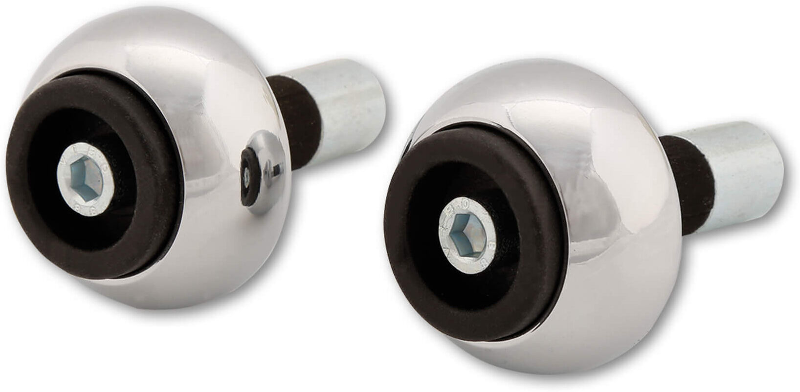 LSL CRASH BALLS CLASSIC Bar End Weights, Ø 14 mm, acero - Plata