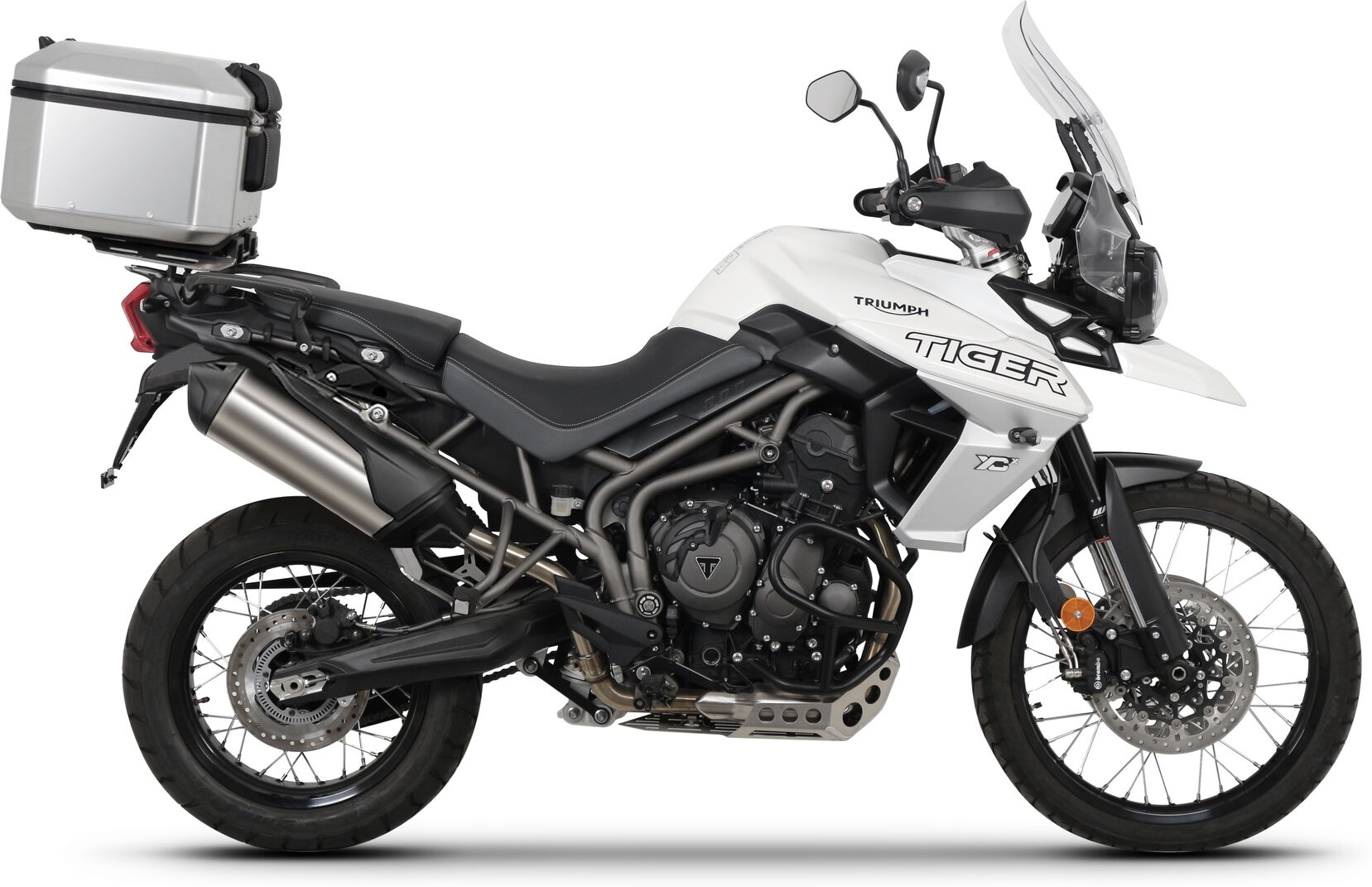 SHAD TOP MASTER TRIUMPH TIGER 800 XC Conexión en mayúsculas - Negro