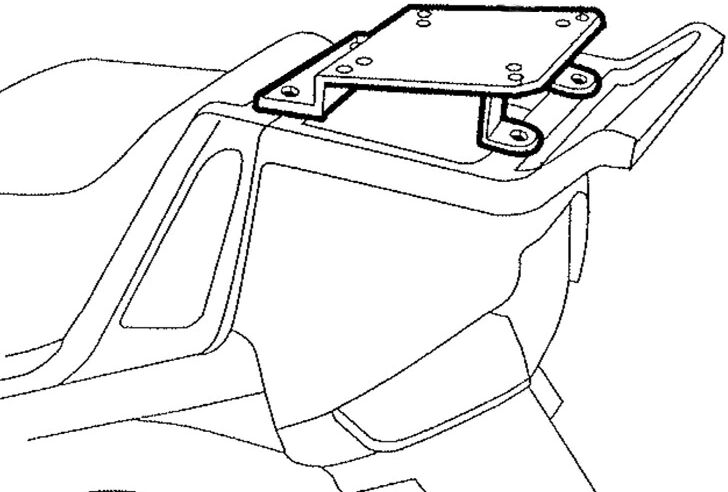 SHAD TOP MASTER BMW RT/K1100 LT Conexión en mayúsculas - Negro