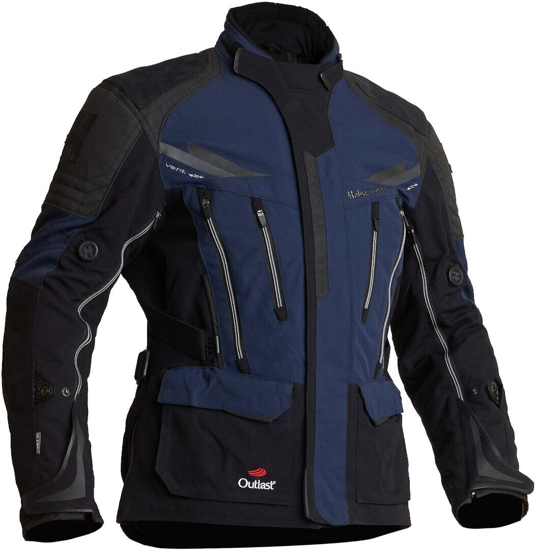 Halvarssons Mora Chaqueta textil impermeable para motocicletas - Negro Azul (52)