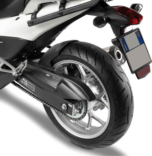 GIVI Cubierta de rueda trasera  ABS, negra para Kawasaki Versys 650 (06-21) -