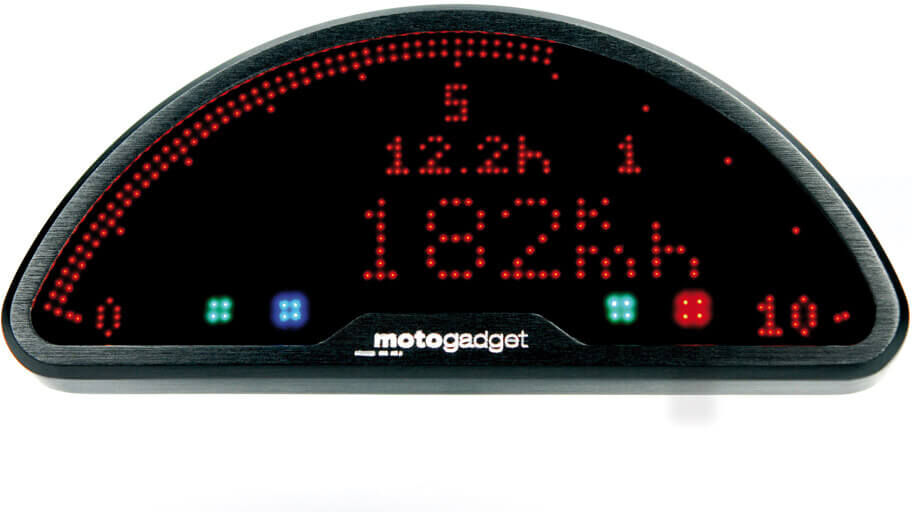 motogadget Speedometer, Motoscope pro Dashboard - Negro